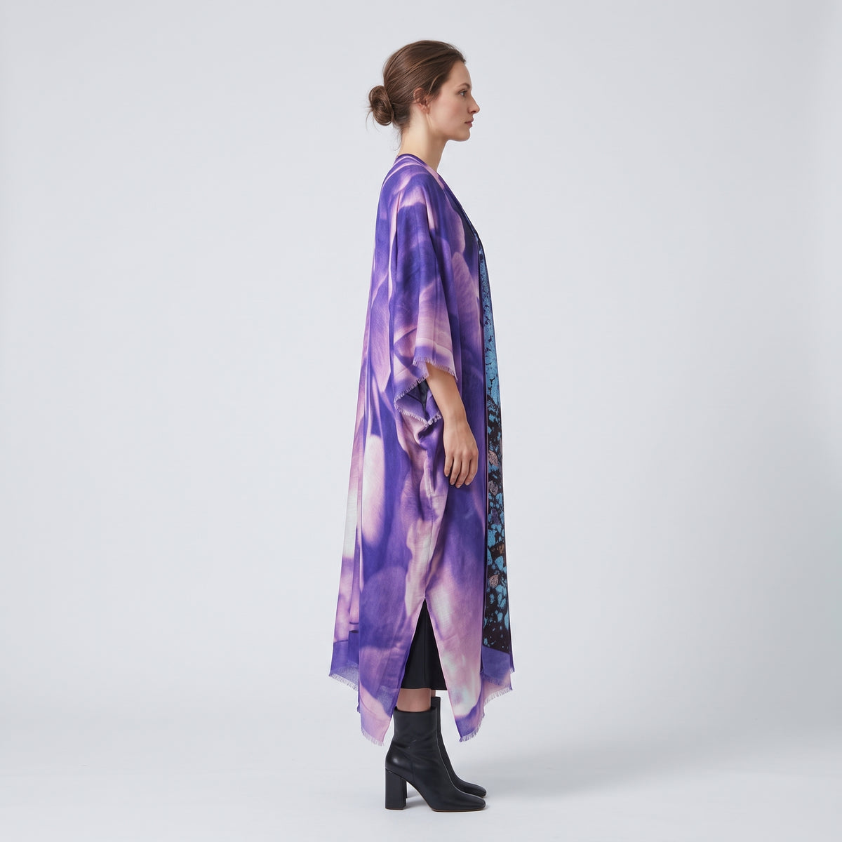 MAISON PASSAGE Blueberry Multi Printed Kimono - view 4