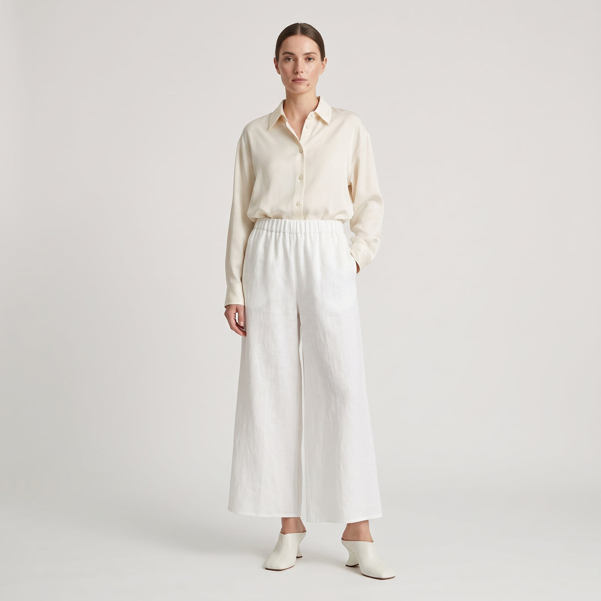 DUSAN Relaxed Wide-Leg Trousers - view 3