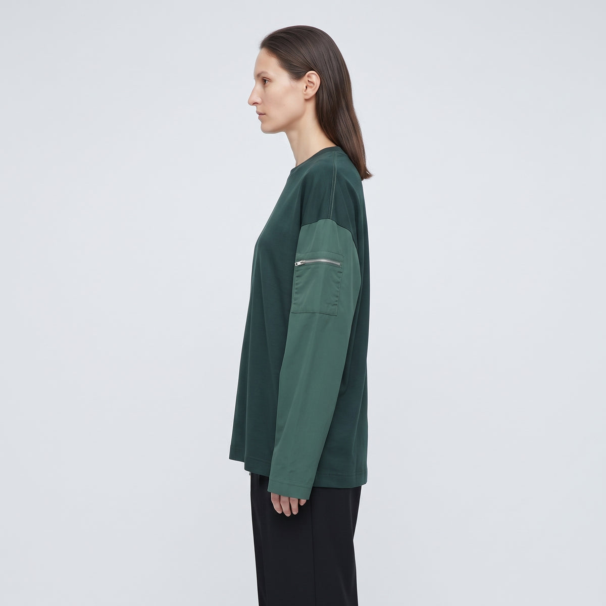 Utility Sleeve Green T-Shirt