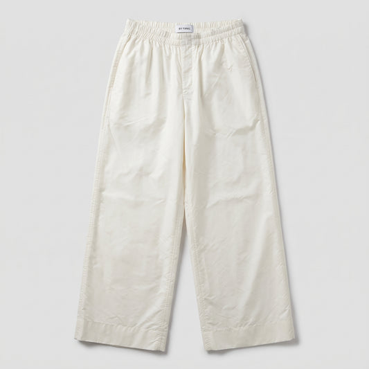 Minimalist Wide-Leg White Trousers
