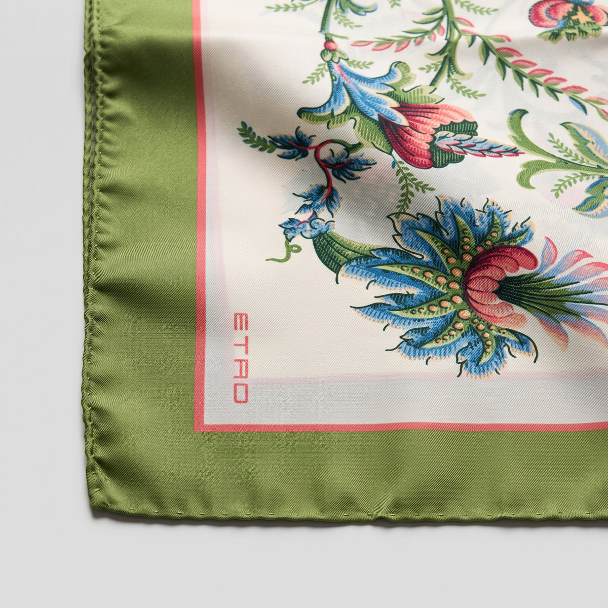 ETRO Floral Print Silk Square Scarf - view 6