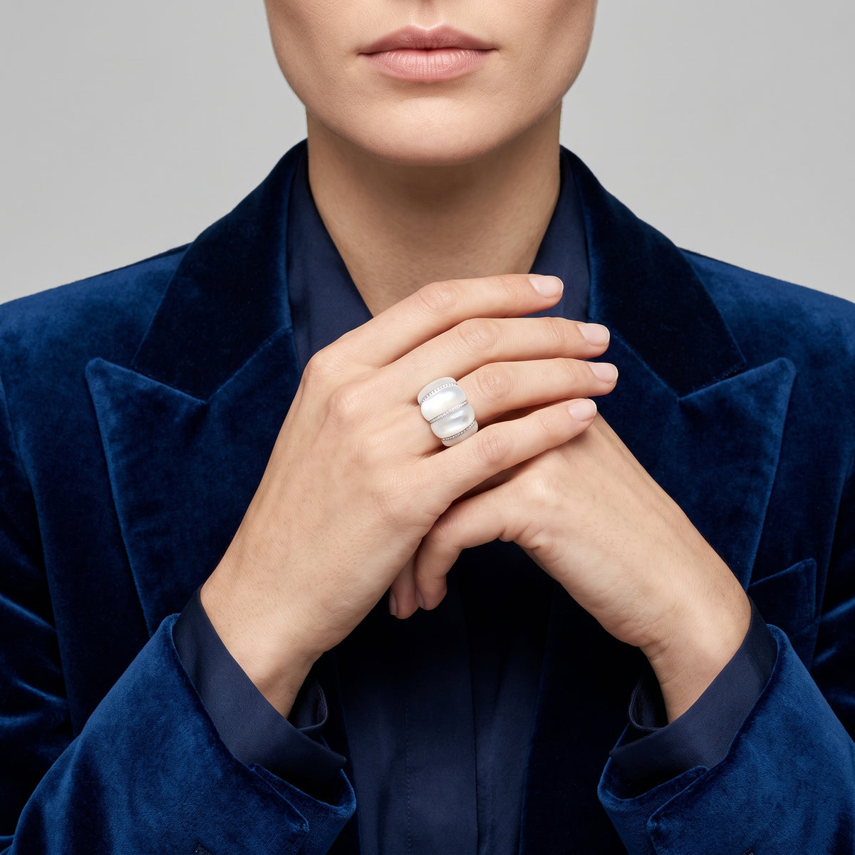 CHANTECLER Ring Corni Platinum - view 2