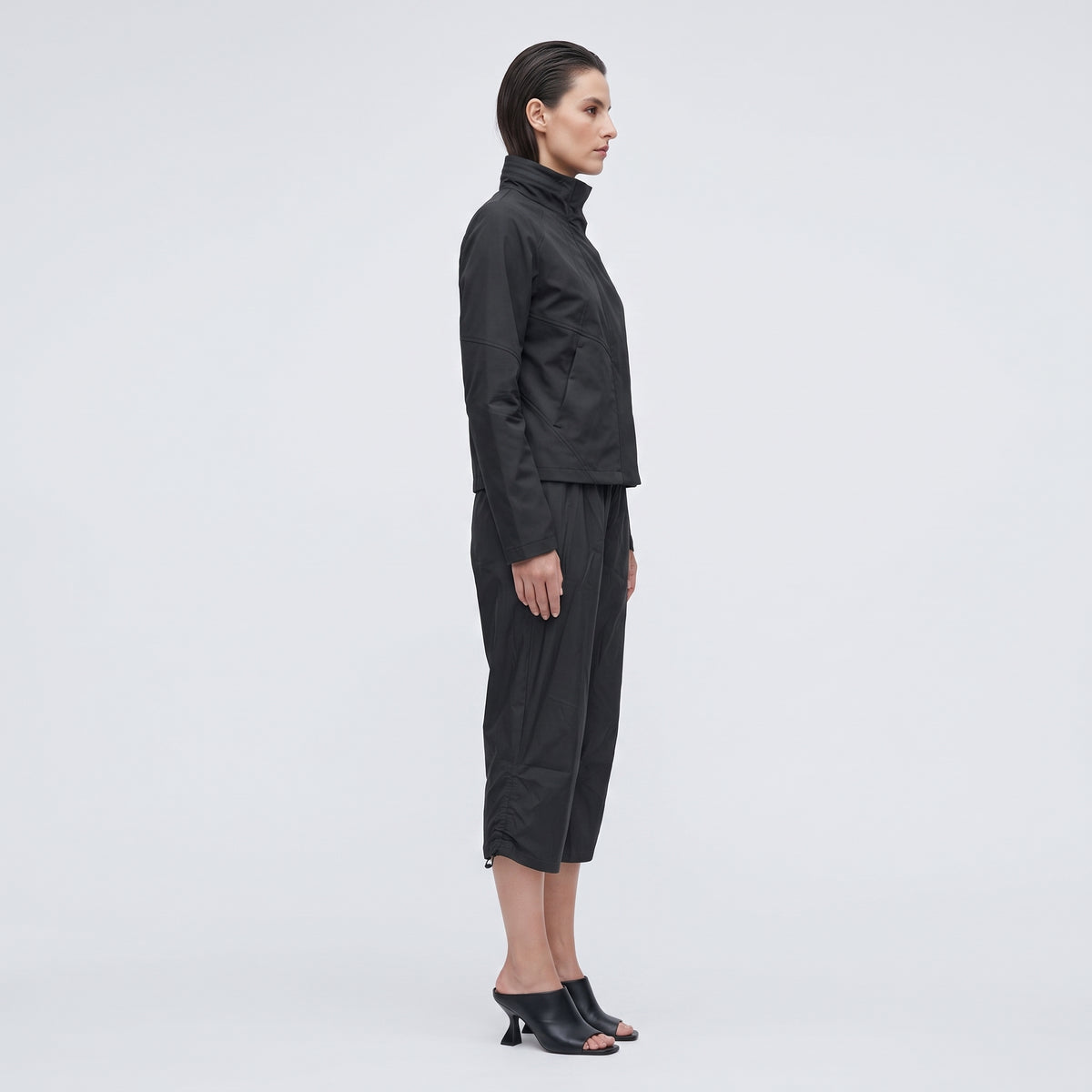 SALLIE SAHNE Ruched Hem Cropped Pants - view 4