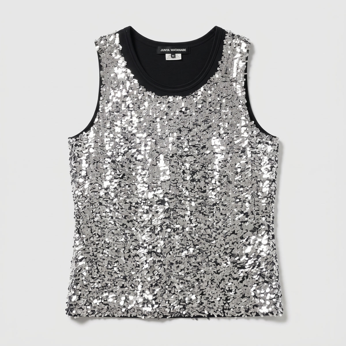 Silver Sequined Tank Top