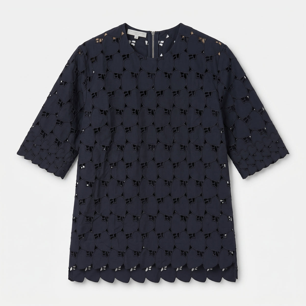 STELLA MCCARTNEY Heart Cutout Eyelet Top