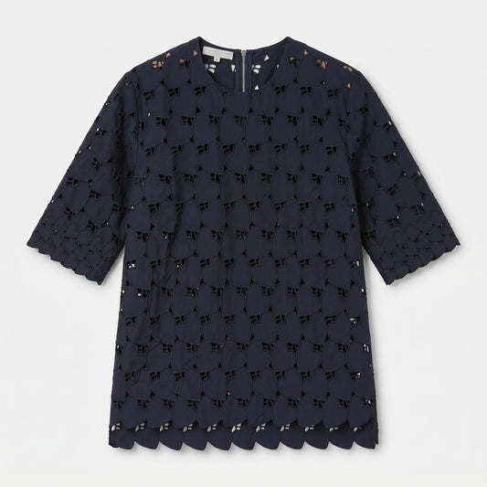 STELLA MCCARTNEY Heart Cutout Eyelet Top