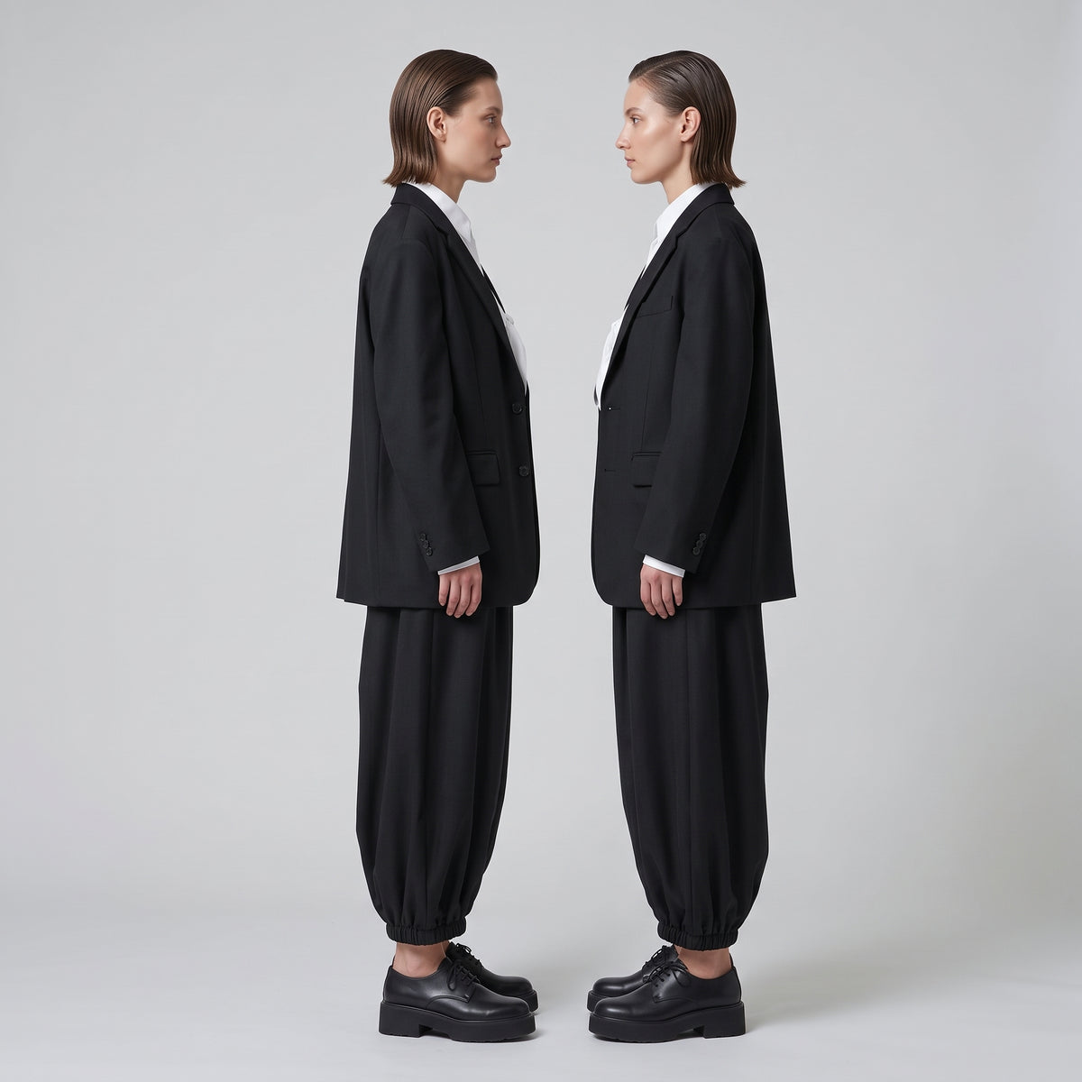Black Elasticated Balloon Pants