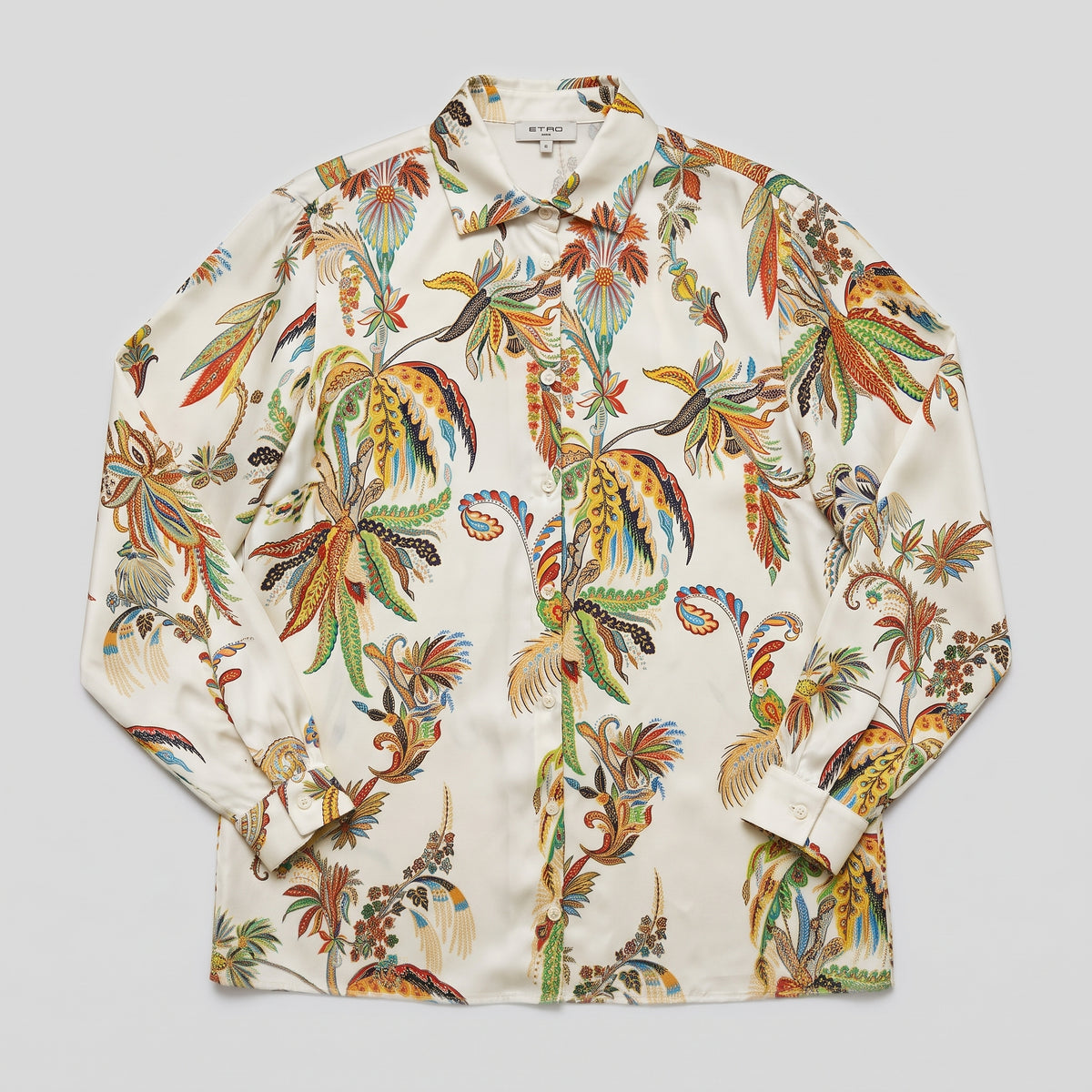 ETRO Tropical Print Silk Shirt