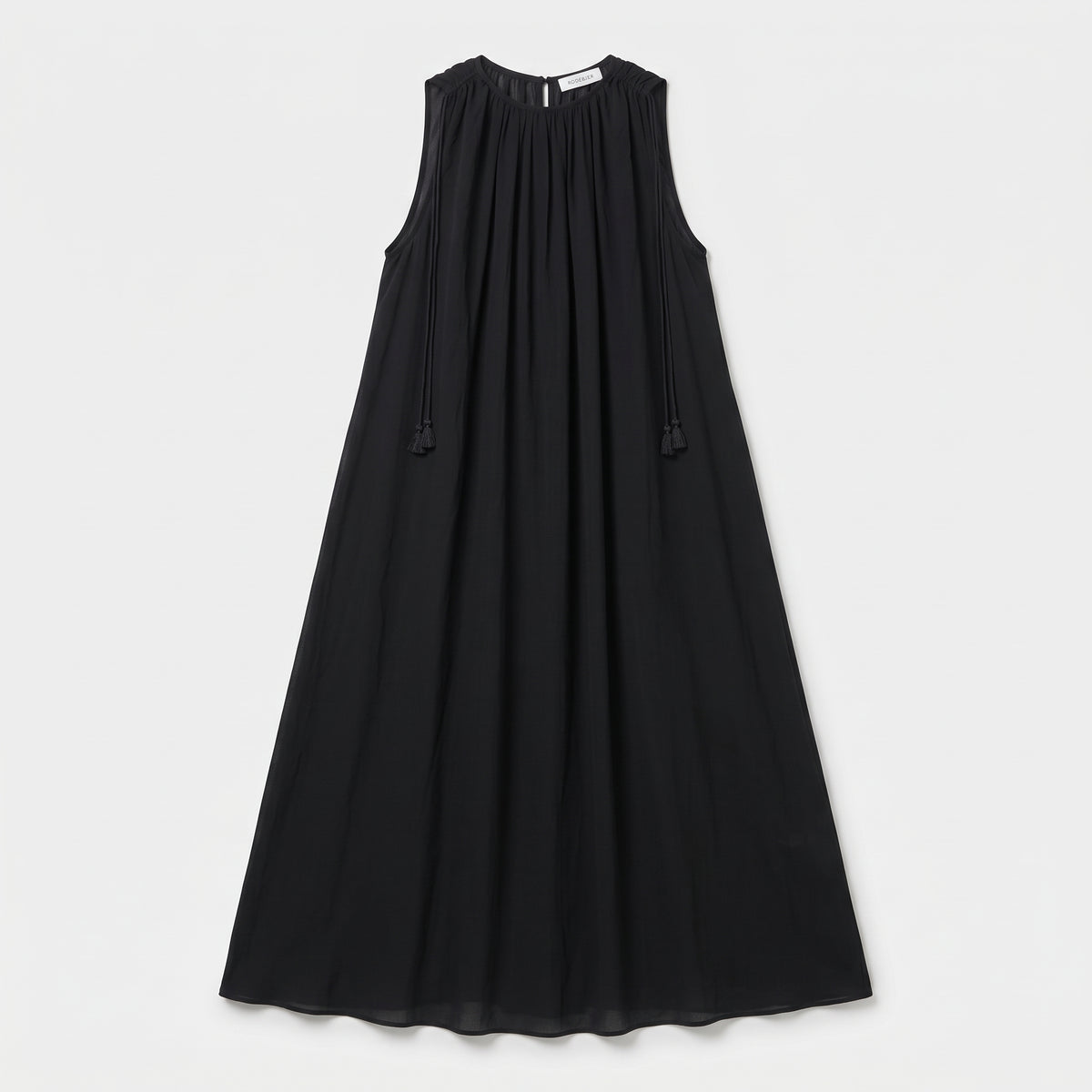 Sleeveless Gathered Maxi Dress