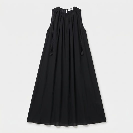 Sleeveless Gathered Maxi Dress