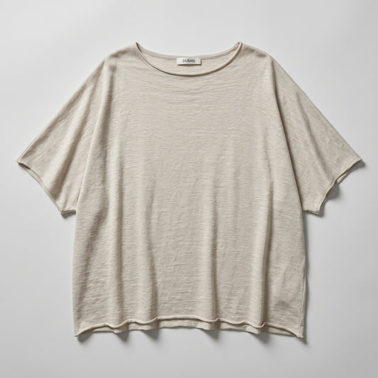 Oversized Sand Knit Tee