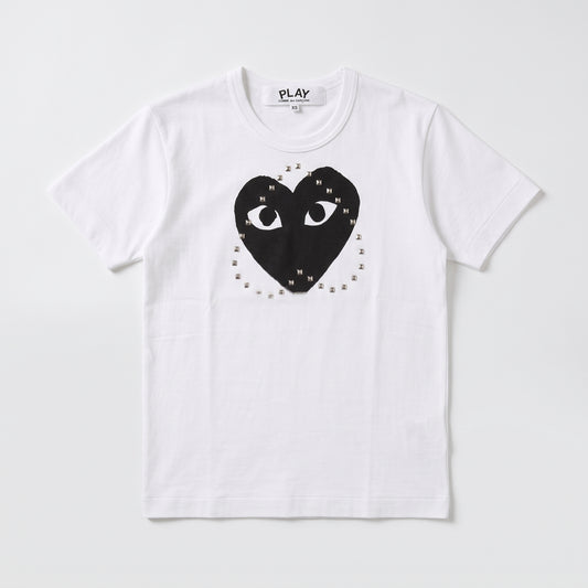 Studded Heart Cotton T-Shirt
