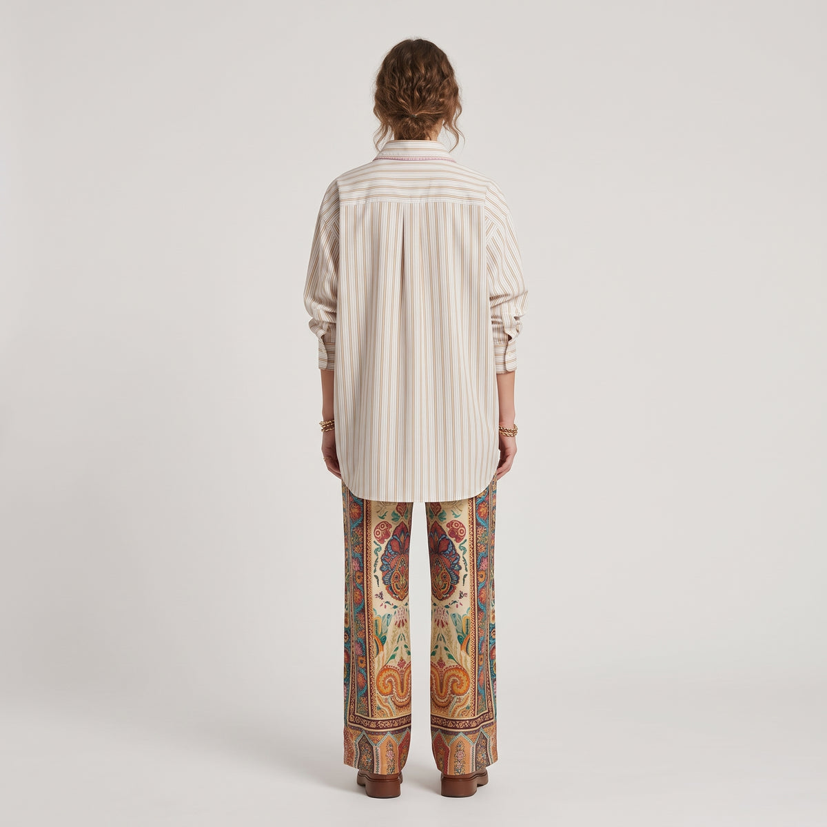 ETRO Striped Cotton Oversized Shirt - view 4