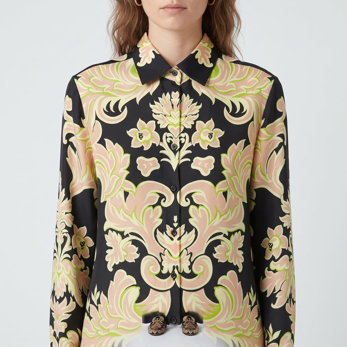 ETRO Black Baroque Floral Printed Shirt - view 2
