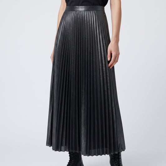 JUNYA WATANABE Pleated Metallic Midi Skirt - view 2