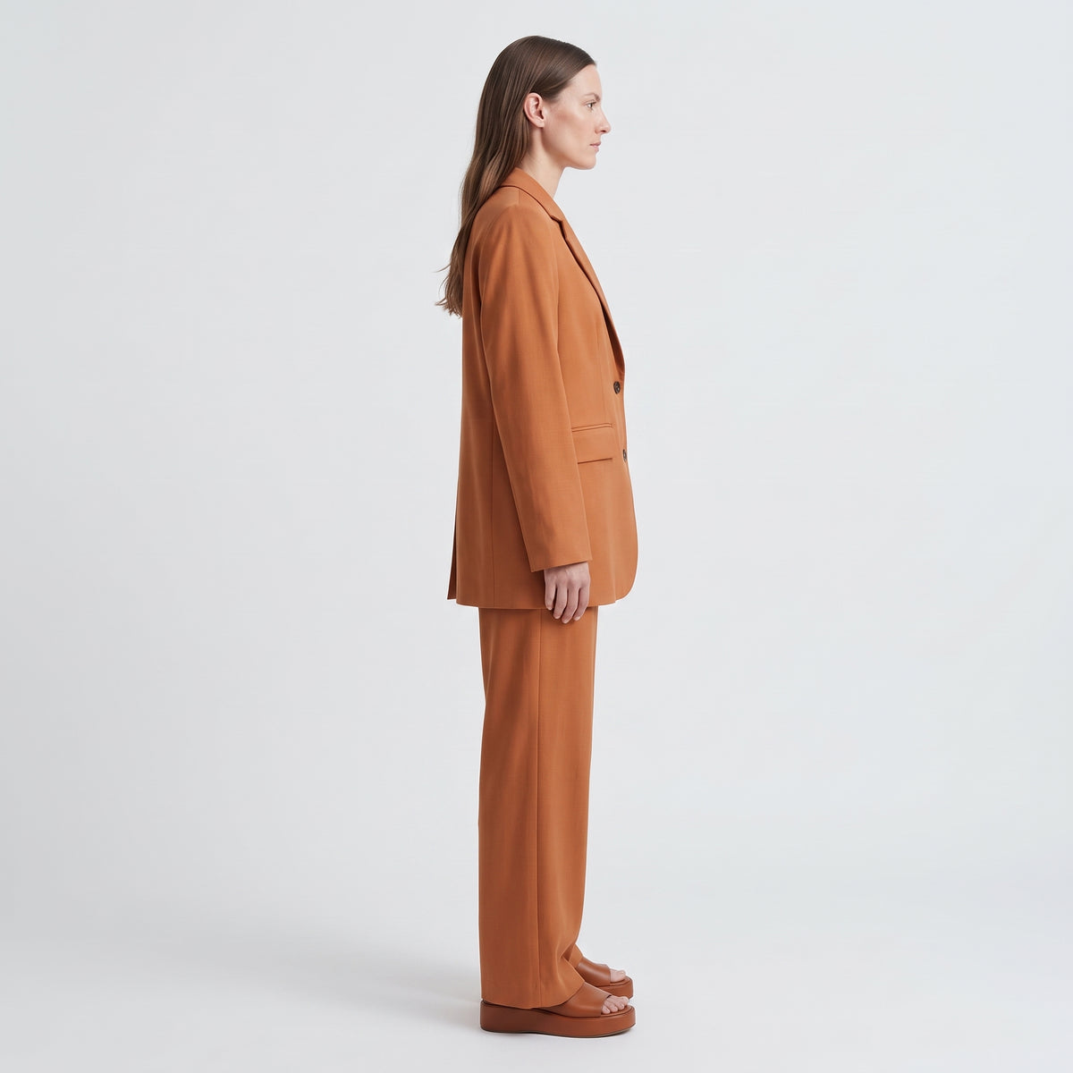 RODEBJER Tailored Rust Orange Blazer - view 4