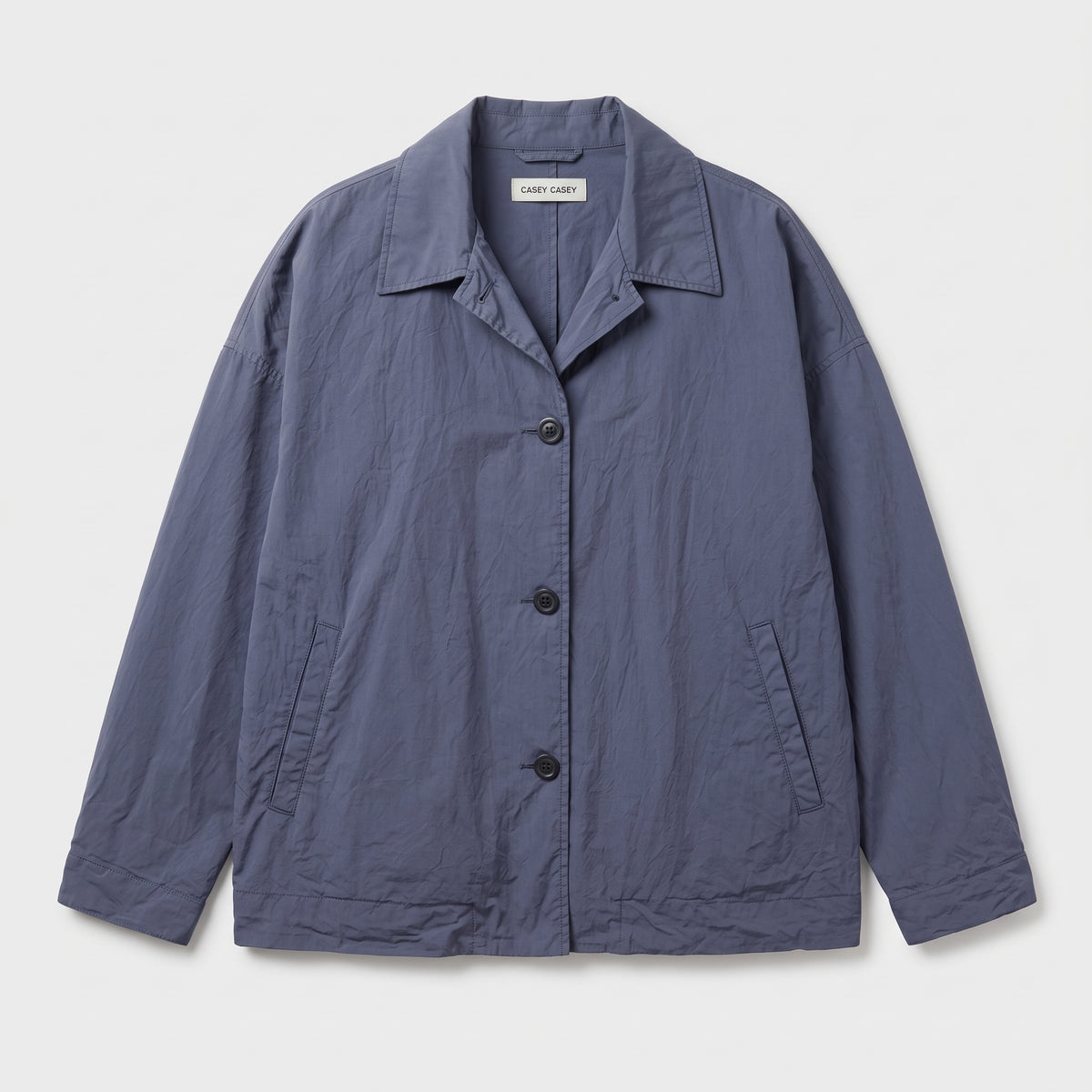 CASEY CASEY Washed Blue Buttoned Jacket