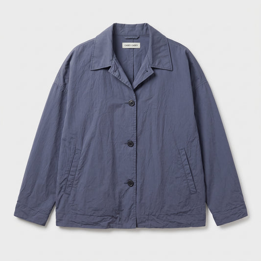 CASEY CASEY Washed Blue Buttoned Jacket