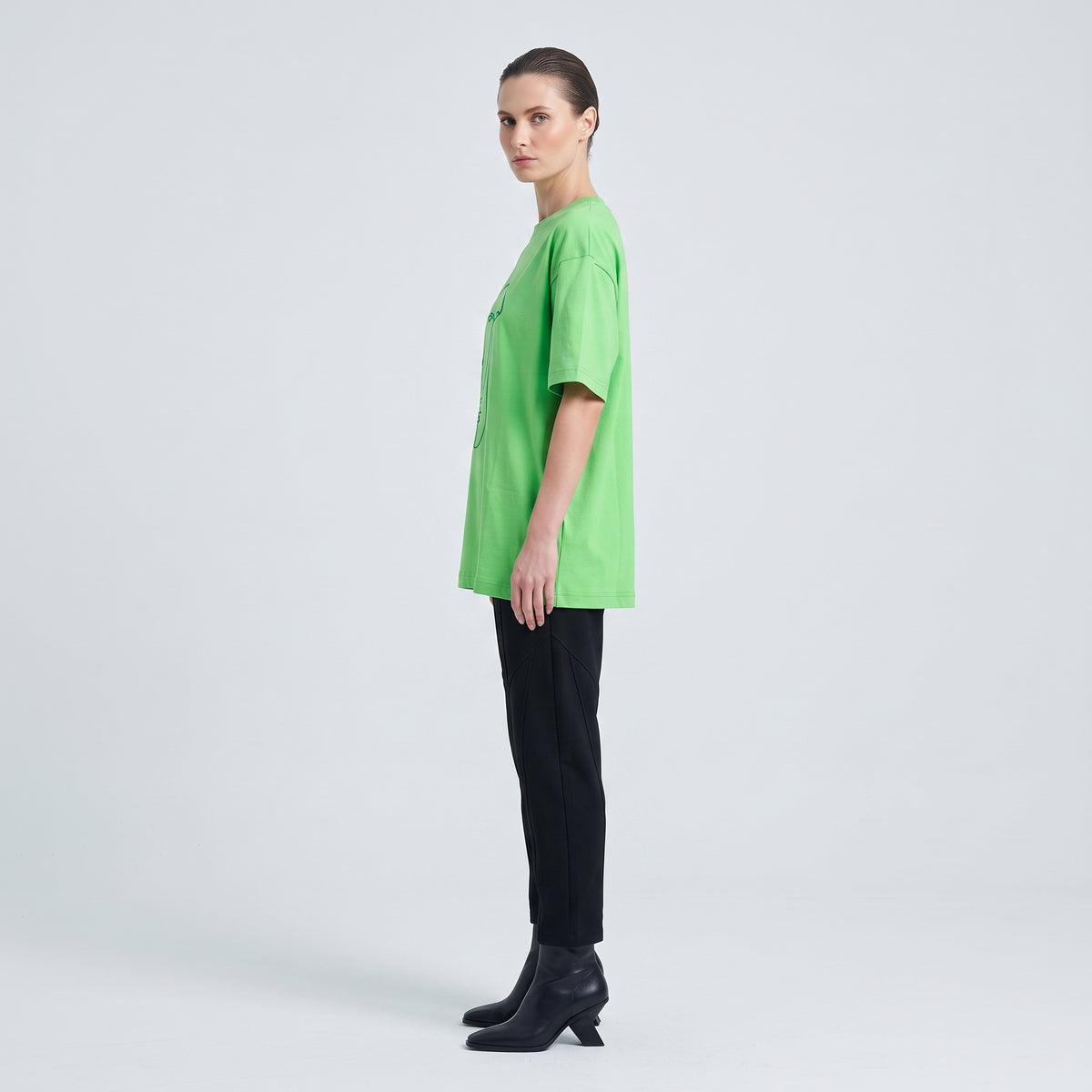 Pistachio Green Line Art Tee