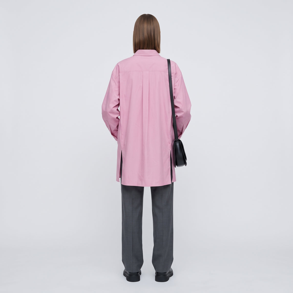 AKNVAS Rose Pink Paneled Cotton Shirt - view 5