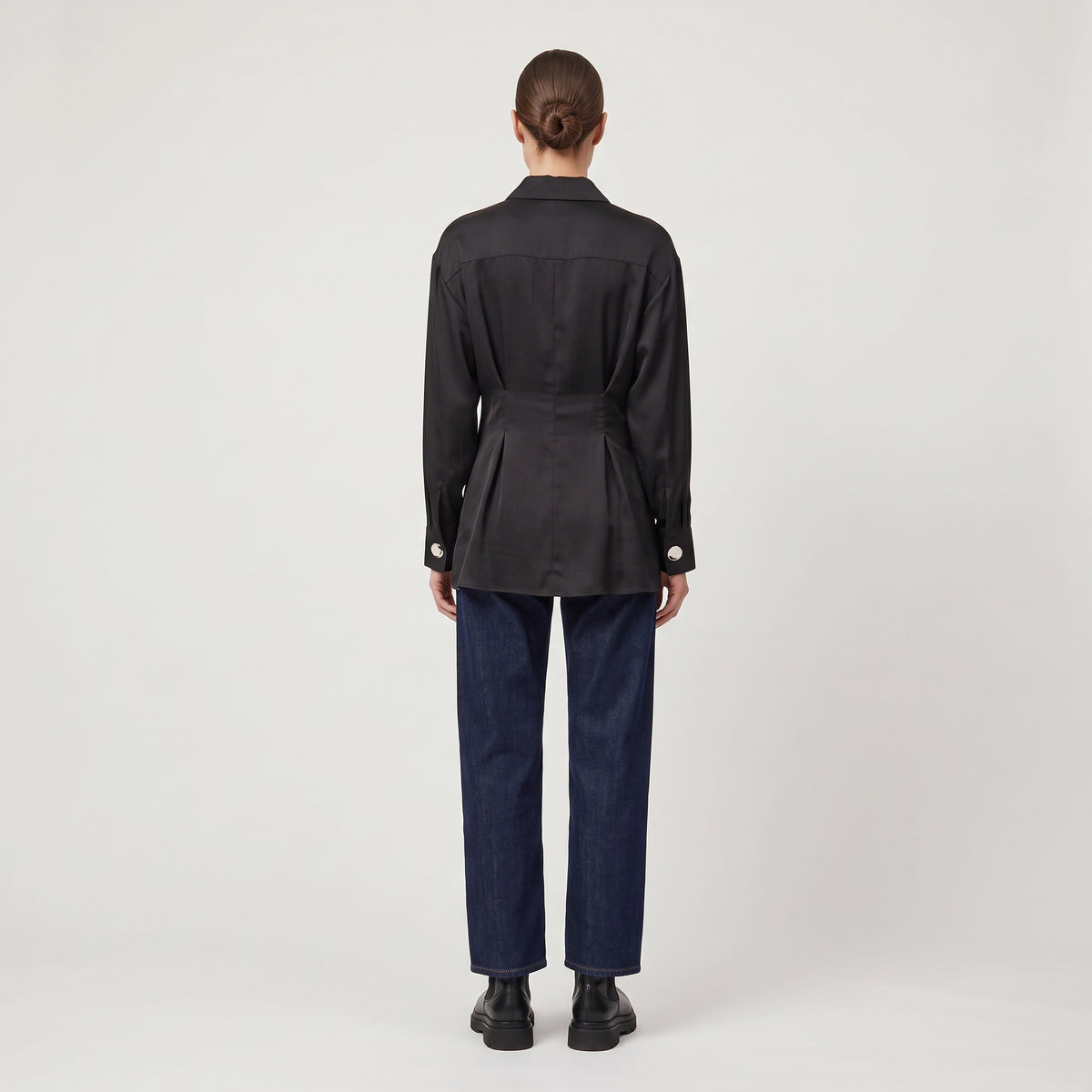 BY FANG Tailored Black Long Sleeve Shirt - view 5