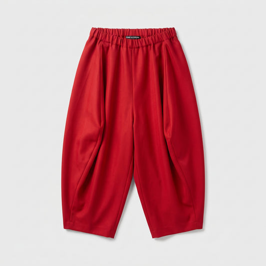 COMME DES GARCONS Red Voluminous Draped Trousers