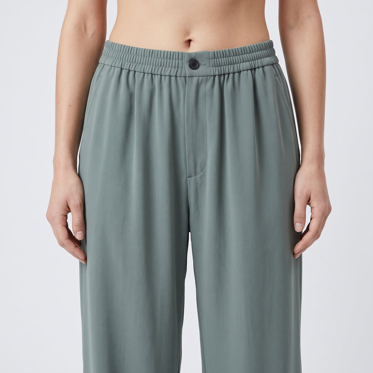 Wide-Leg Drapey Trousers