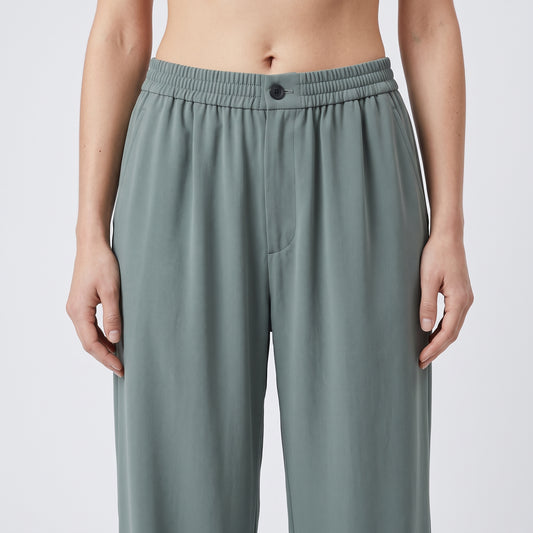 Wide-Leg Drapey Trousers