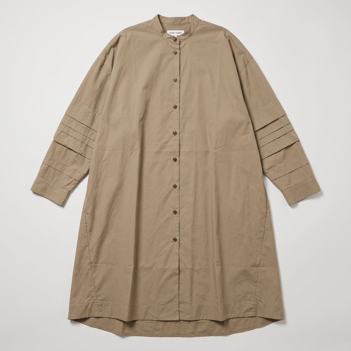 CASEY CASEY Pleated Sleeve Shirt Dress