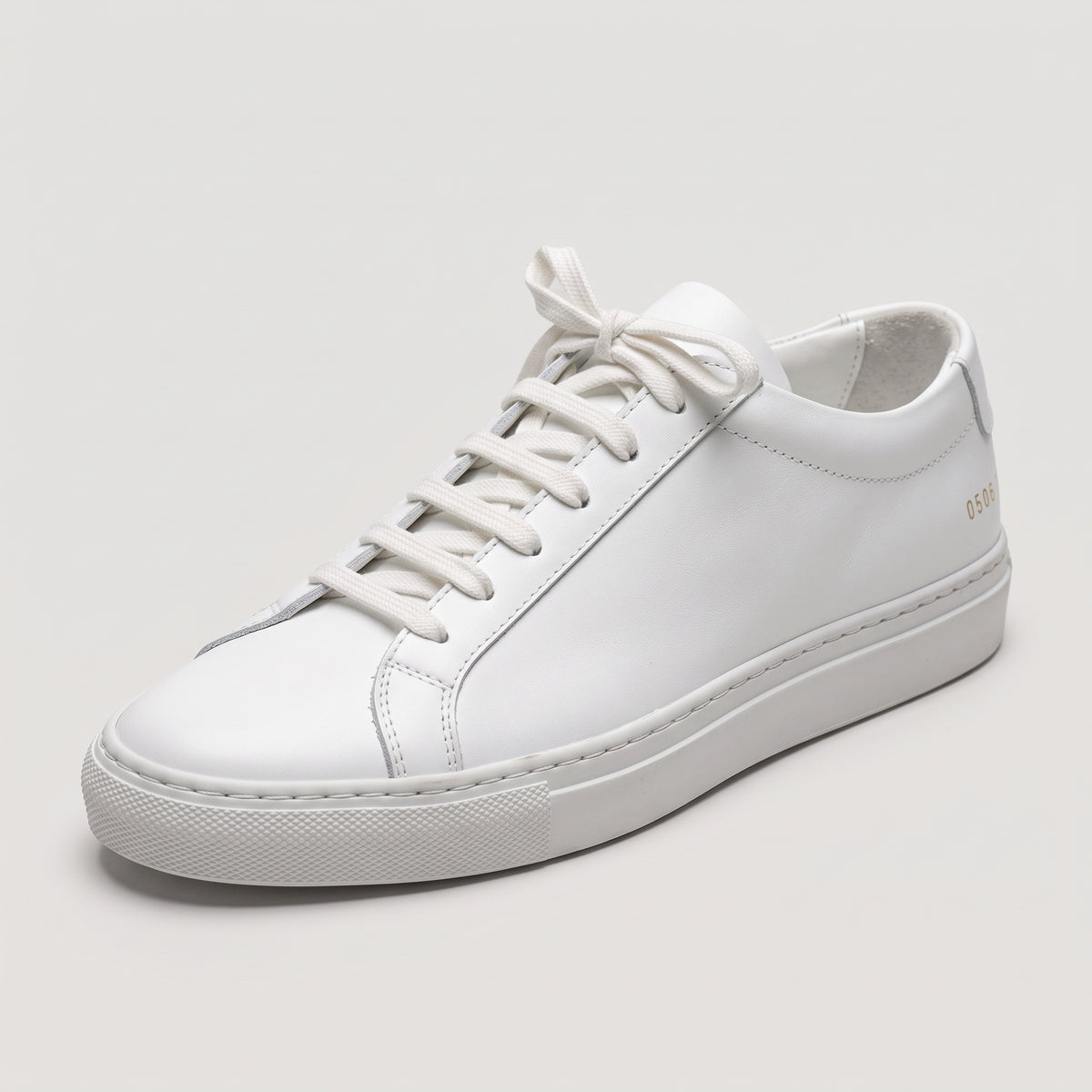 Minimalist White Leather Sneakers