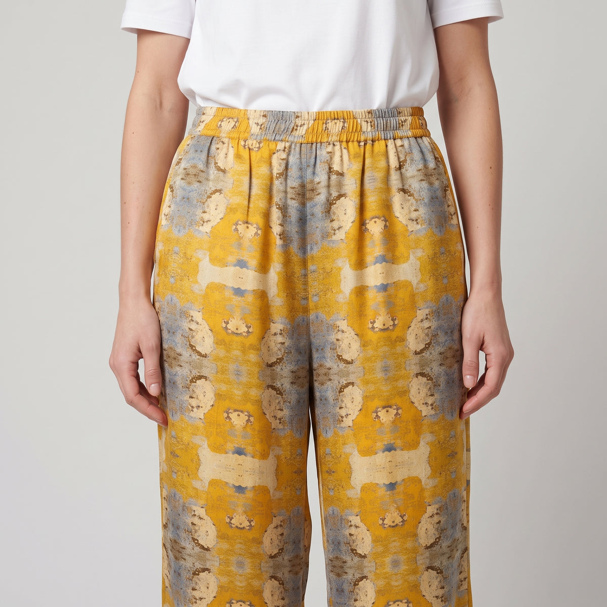 MAISON PASSAGE Orange Abstract Wide Leg Pants - view 2