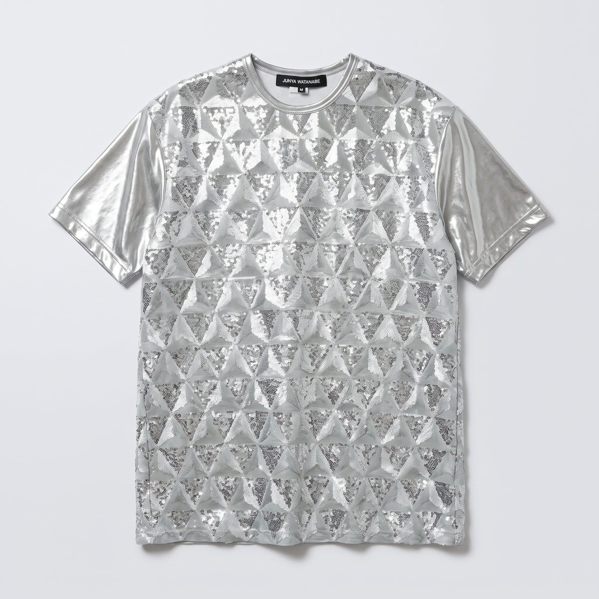 Metallic Sequin Geometric Tee