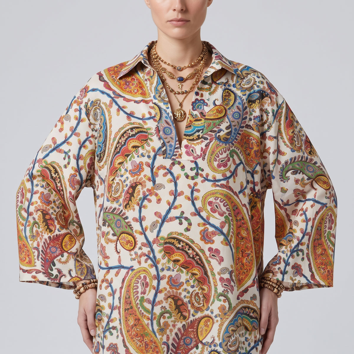 ETRO Paisley Print Kimono Shirt - view 2