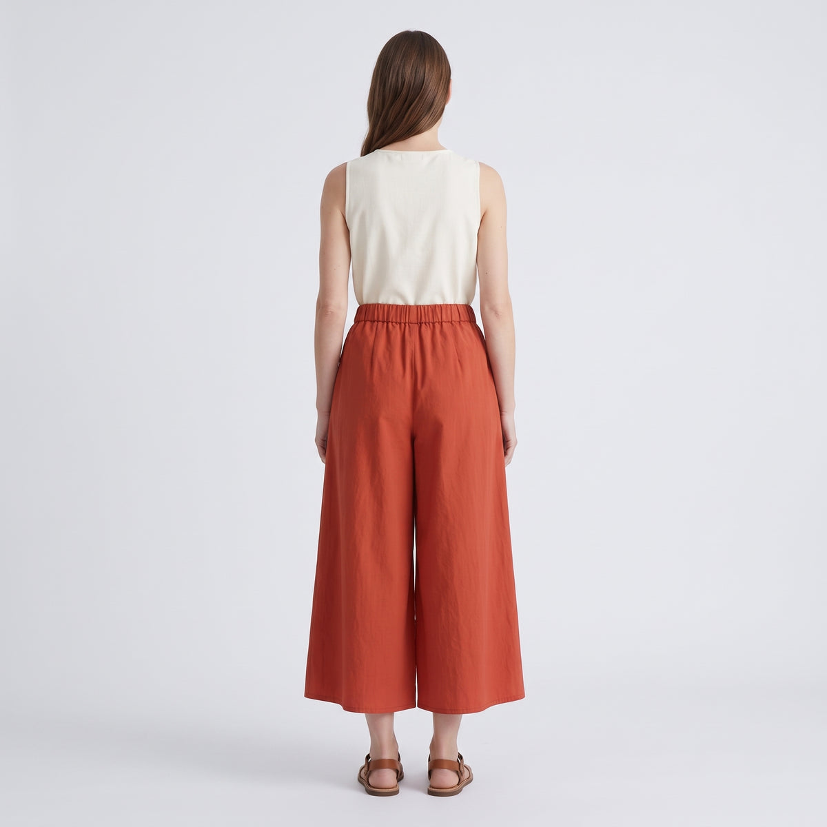 DUSAN Elasticated Wide Leg Bermuda Shorts - view 5
