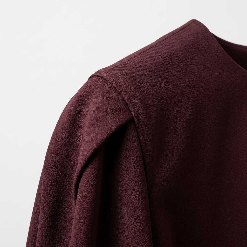NATAN Burgundy Flared Sleeve Blouse - view 6