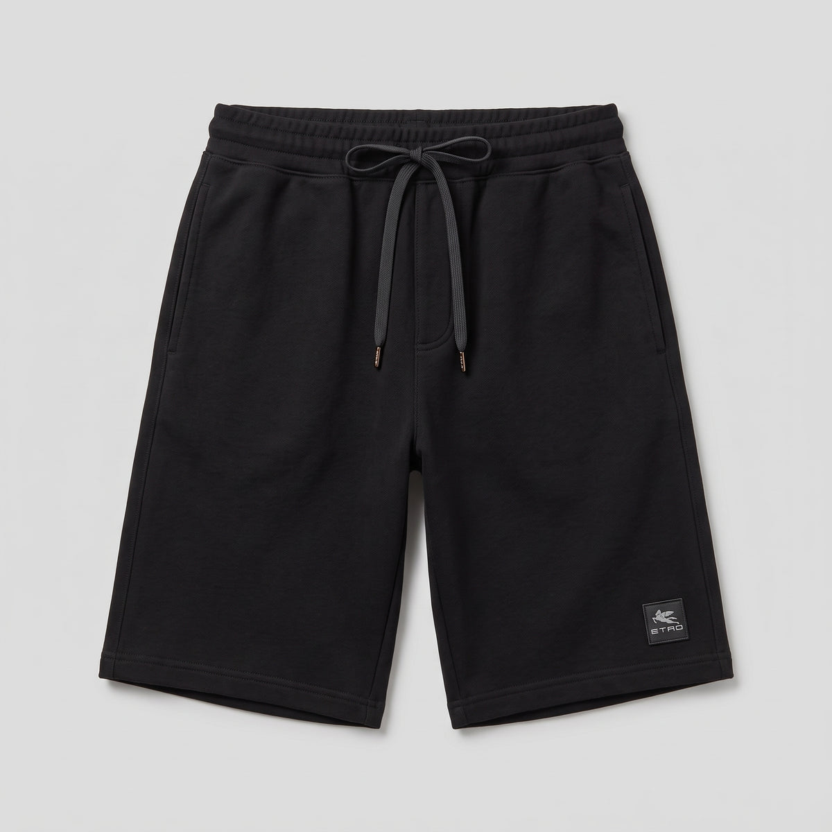 Black Drawstring Sweat Shorts