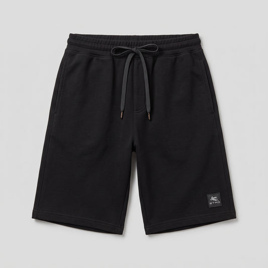 Black Drawstring Sweat Shorts