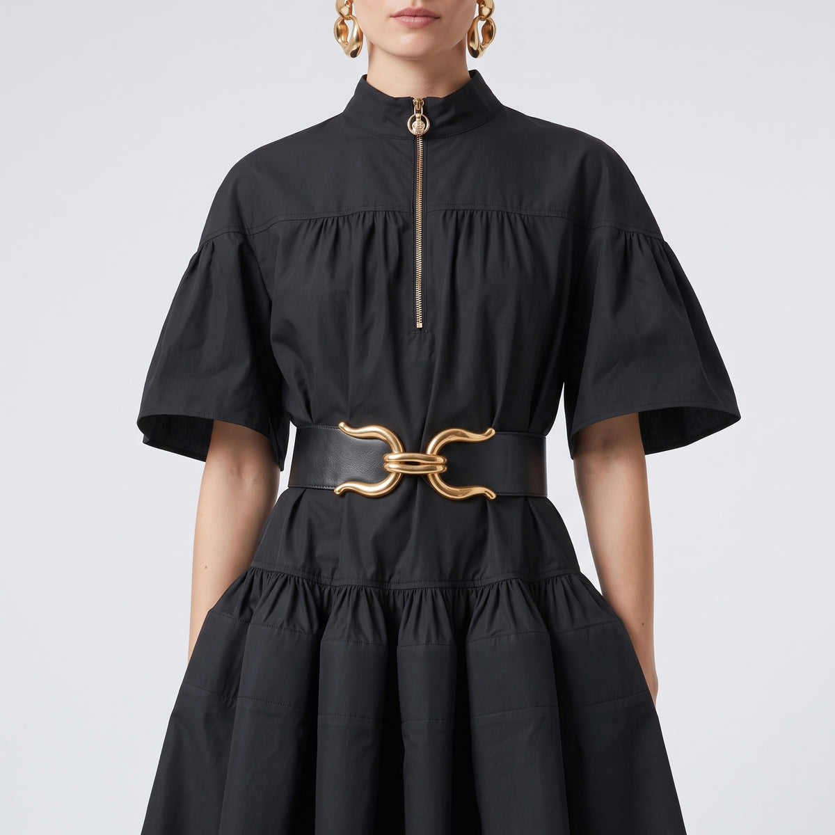 LANVIN Ruffled Half-Zip Mini Dress - view 2