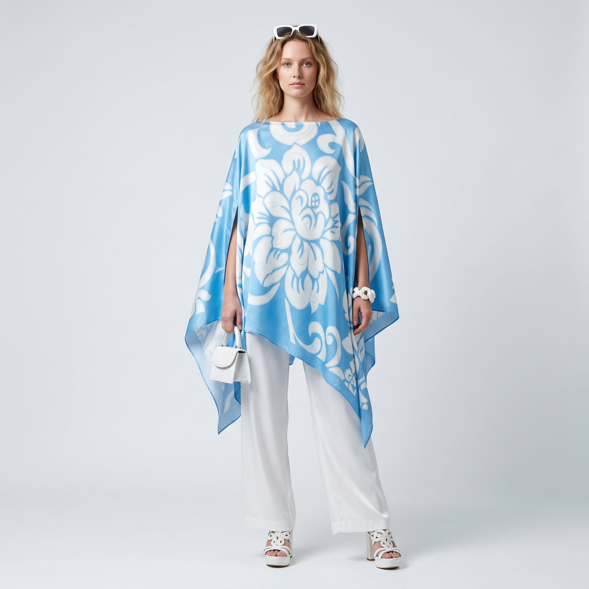 ETRO Blue Floral Silk Cover-Up - view 3
