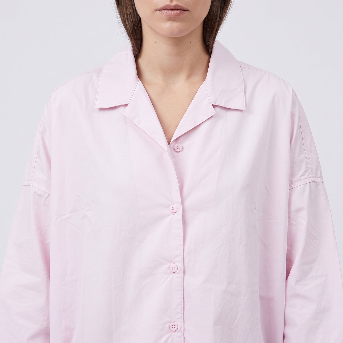 CASEY CASEY Relaxed Light Pink Cotton Shirt - view 2