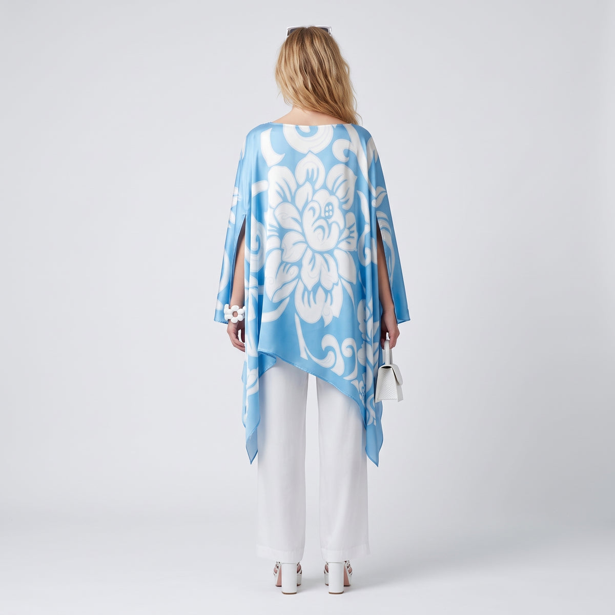 ETRO Blue Floral Silk Cover-Up - view 5