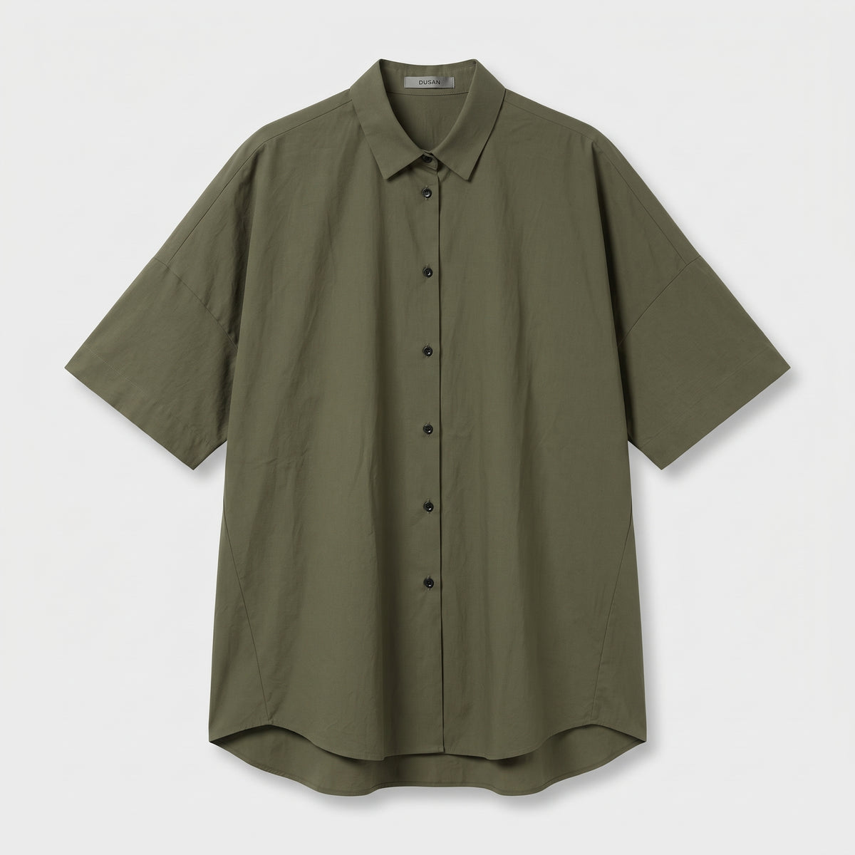 Oversized Short Sleeve Cotton Shirt