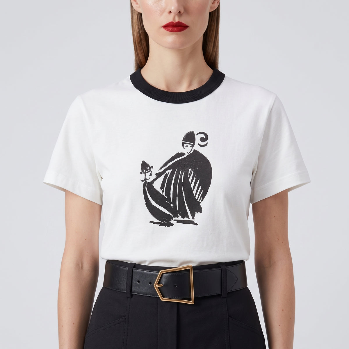 LANVIN Graphic Print Ringer T-Shirt - view 2