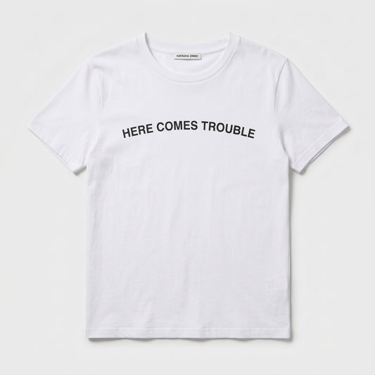 Here Comes Trouble Cotton Tee