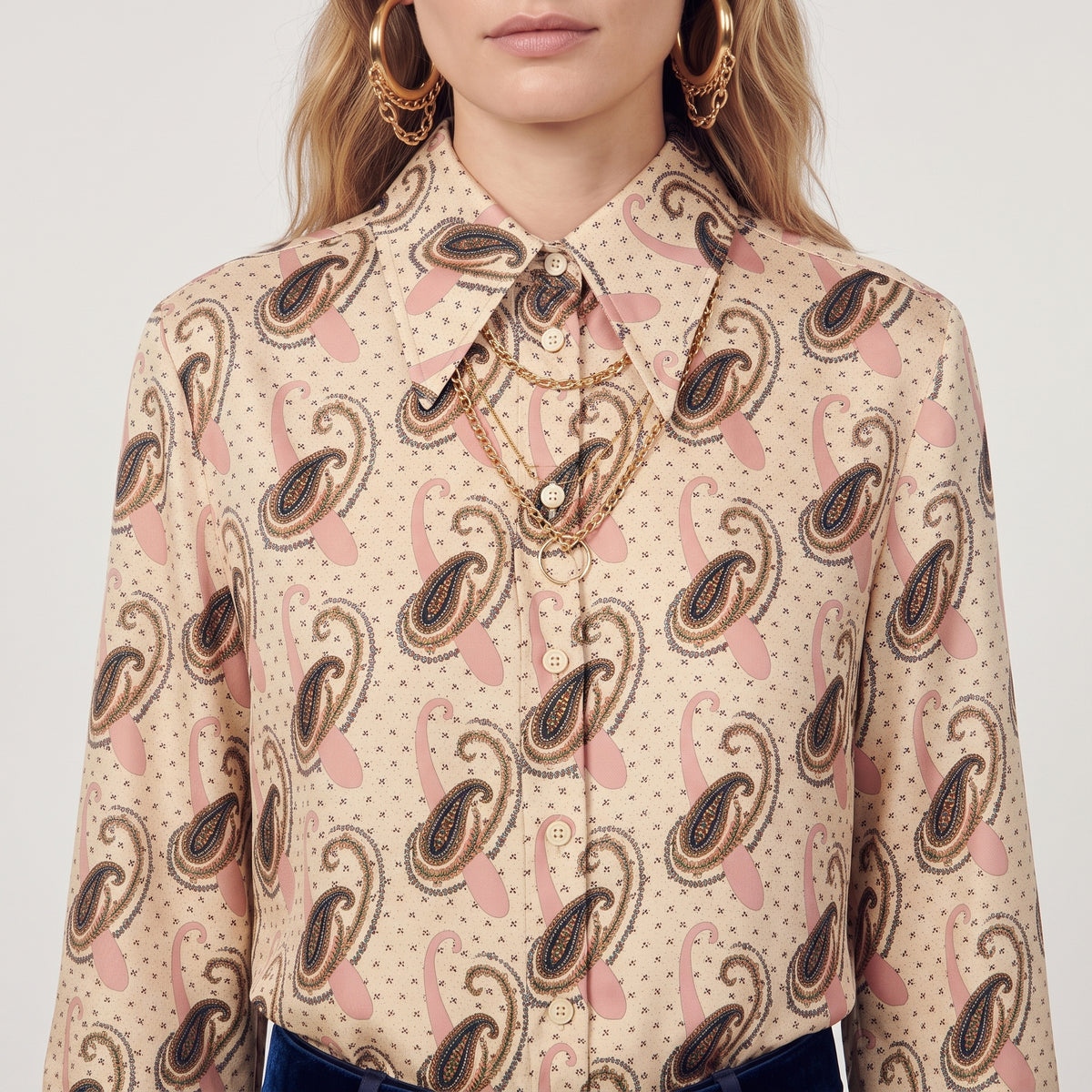 ETRO Classic Beige Paisley Print Shirt - view 2