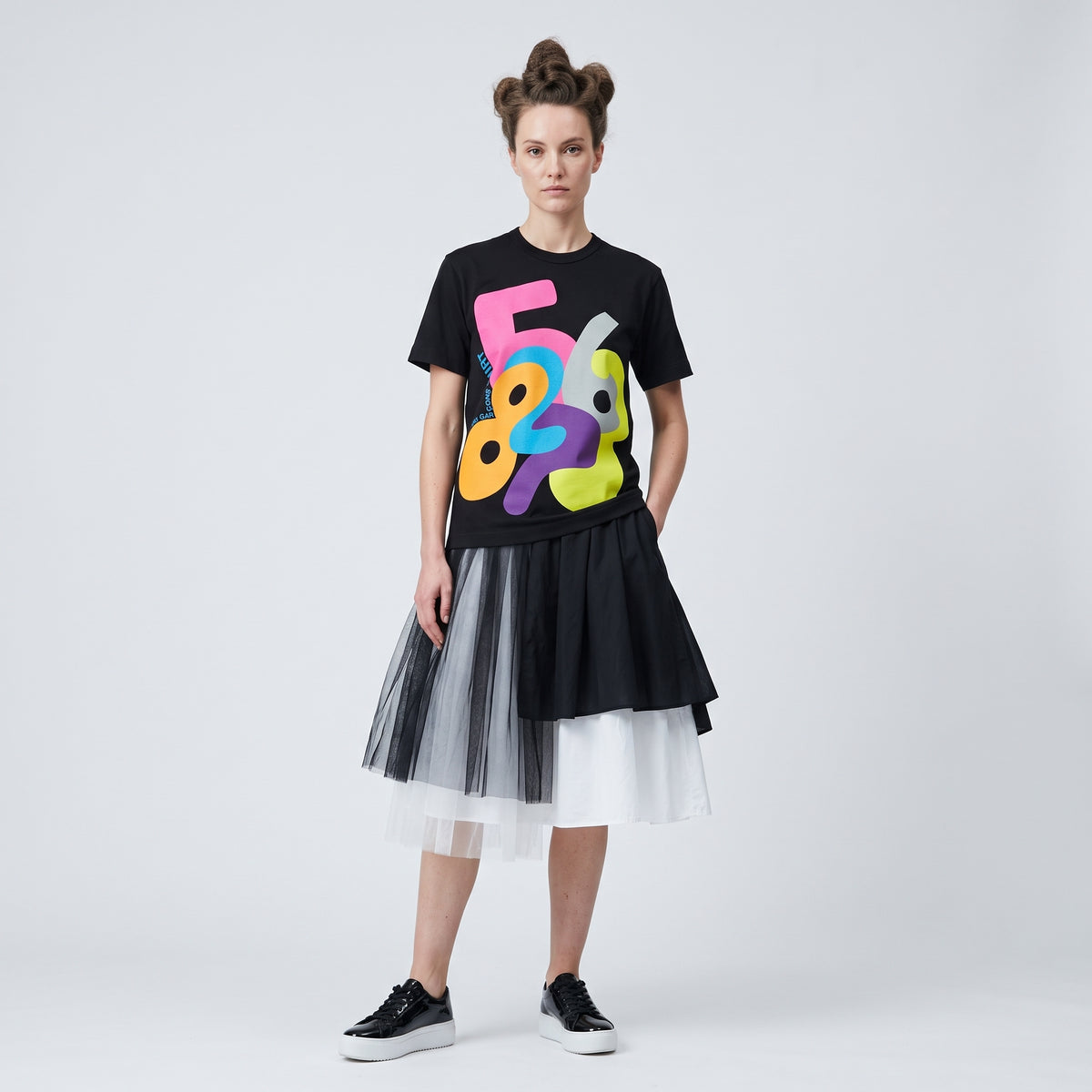 Abstract Graphic Print Cotton T-Shirt