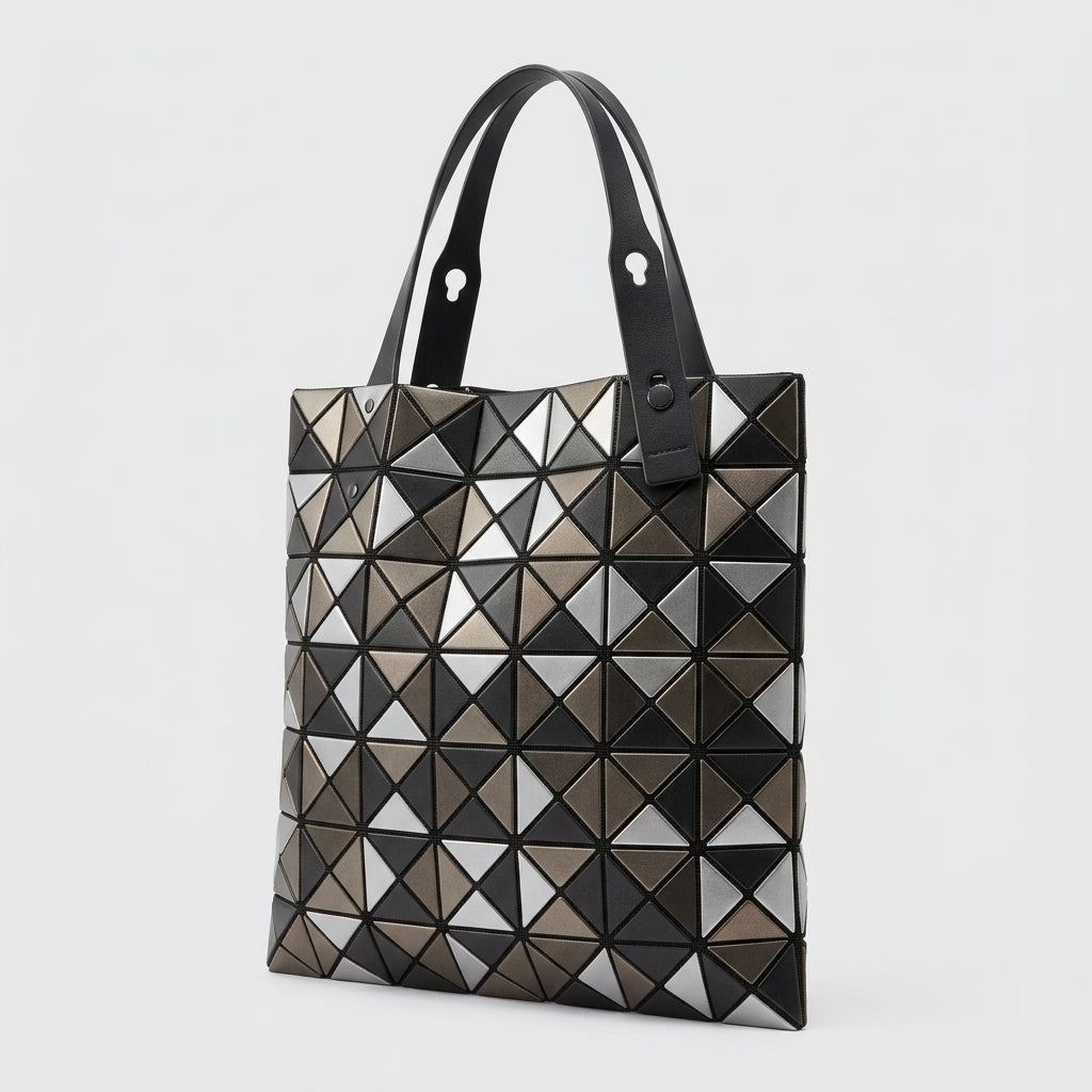 Geometric Metallic Tote Bag
