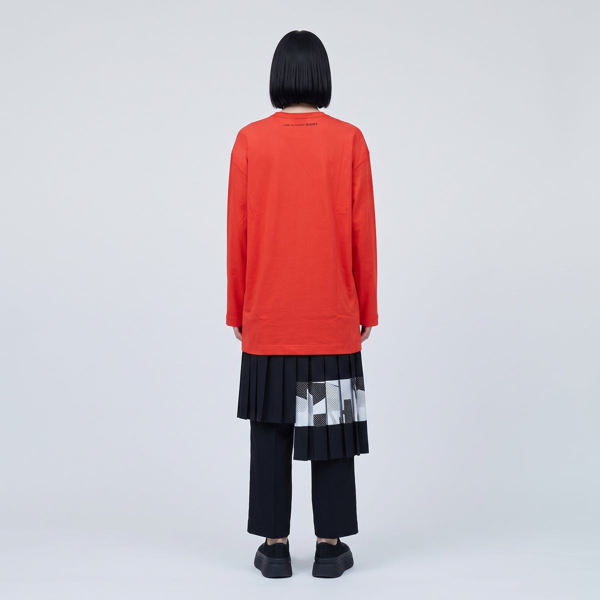 CDG CDG Classic Red Long Sleeve Tee - view 6