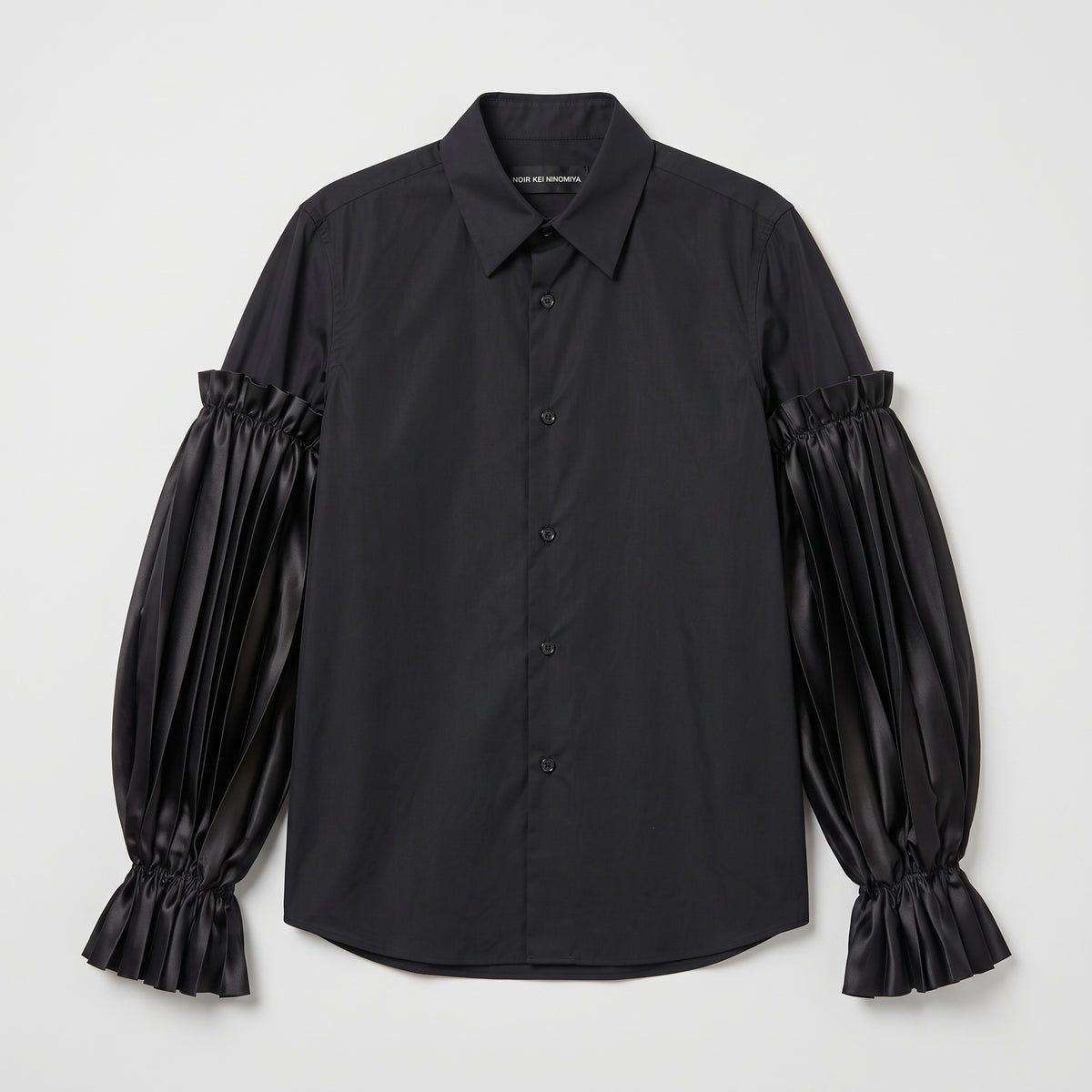 NOIR KEI NINOMIYA Avant-Garde Pleated Sleeve Shirt
