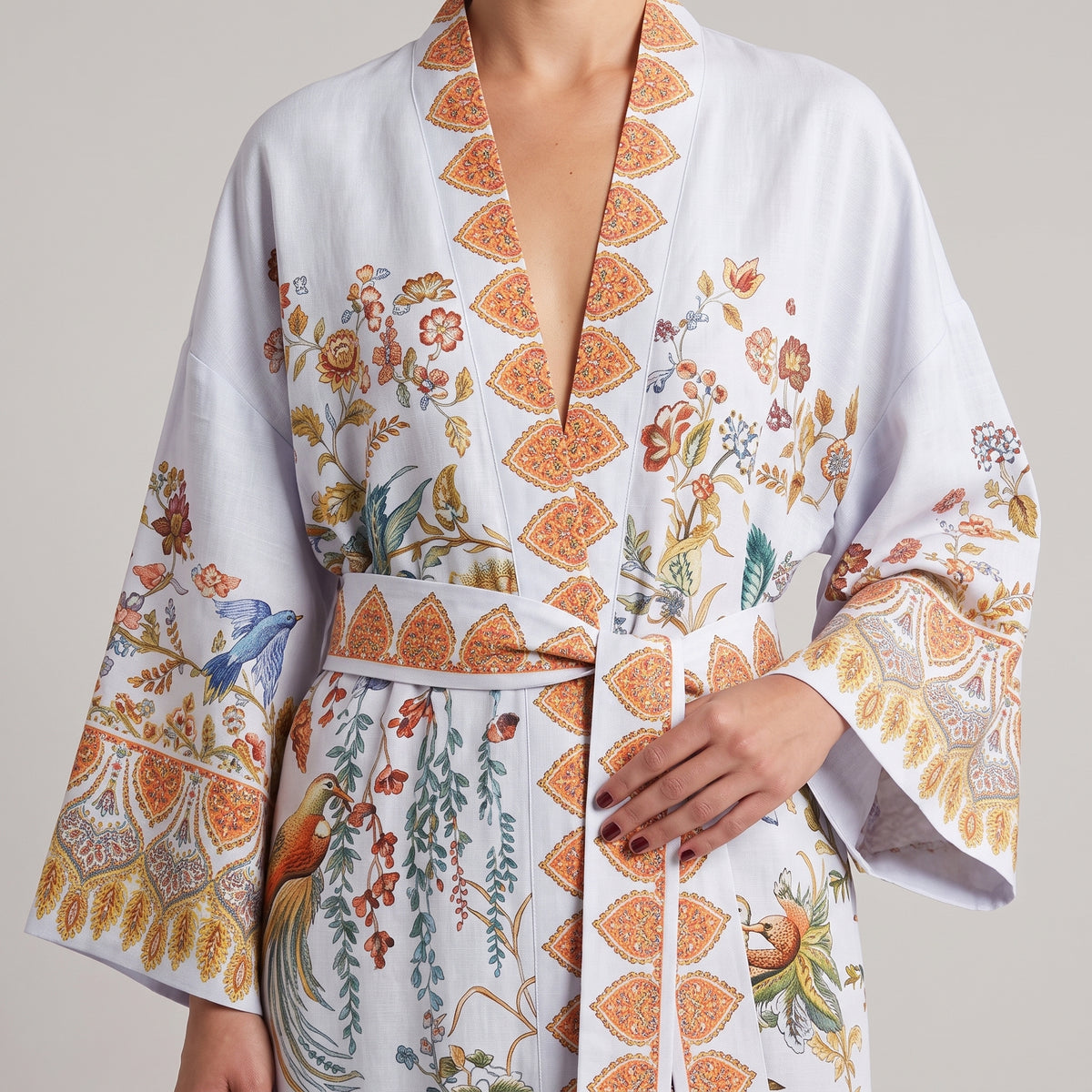 ETRO Floral Print Belted Kimono - view 2